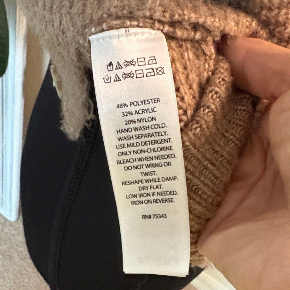 Women's Tan Sweater Vest - Picture 6 of 6